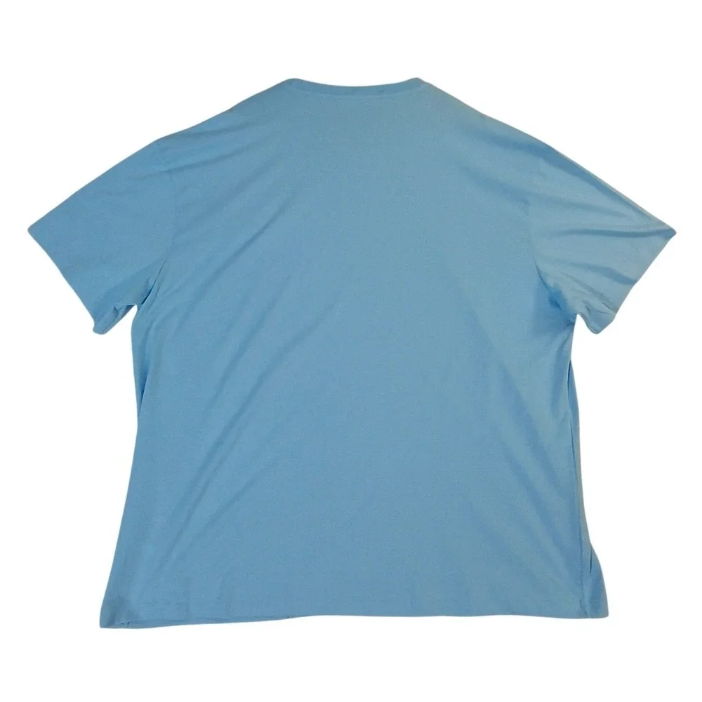Polo Ralph Lauren Mens 2XB Big Blue Cotton Pocket T-Shirt Yellow‎ Pony Logo